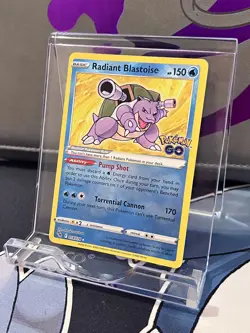 Pokemon TCG Radiant Blastoise Holo Pokemon Go 018/078 - Image 5
