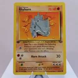 Pokemon TCG - Rhyhorn 61/64 Jungle Common 1st Edition WOTC 1999 - EXC/NM - Image 2