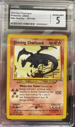 Pokemon TCG Shining Charizard Neo Destiny - CGC 5 - Image 2
