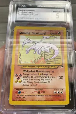 Pokemon TCG Shining Charizard Neo Destiny - CGC 5 - Image 5