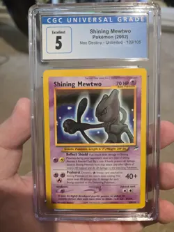 Pokemon TCG Shining Mewtwo Neo Destiny 109/105 GRADED 5 CGC - Image 1