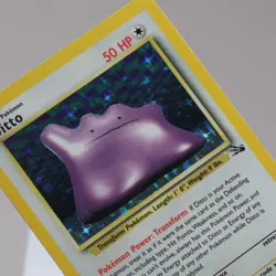Pokemon TCG - Ditto 3/62 Fossil Holo Rare WOTC 1999 - EXC/NM - Image 1