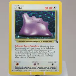 Pokemon TCG - Ditto 3/62 Fossil Holo Rare WOTC 1999 - EXC/NM - Image 2