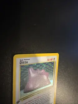 1999 Pokemon TCG Fossil Ditto 1st Edition Holo Rare 3/62 NM - Image 2