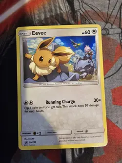 Pokemon Eevee SM235 Black Star Promo Holo Card Near Mint - Image 1