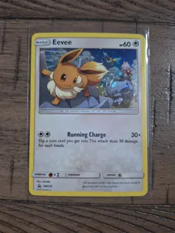 Pokemon Eevee SM235 Black Star Promo Sun and Moon - NEAR MINT - Image 1