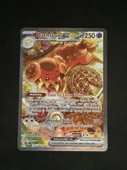 Dachsbun EX 169/142 Stellar Crown Special Illustration Rare Pokemon Card - Image 1