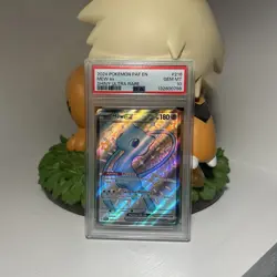 Pokemon Mew EX TCG Paldean Fates Holo Shiny Ultra Rare Card 216/091 PSA 10 - Image 1