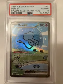 Pokemon 2024 Shiny Bubble Mew ex 232/091 SIR Paldean Fates GEM MINT PSA 10 - Image 1
