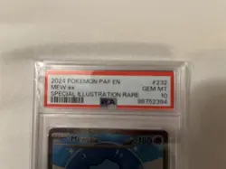 Pokemon 2024 Shiny Bubble Mew ex 232/091 SIR Paldean Fates GEM MINT PSA 10 - Image 2