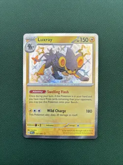 Luxray 137/091 Pokemon TCG Sv: Paldean Fates Baby Shiny Rare Card - Image 1