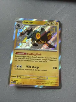 Luxray 137/091 Pokemon TCG Sv: Paldean Fates Baby Shiny Rare Card - Image 1