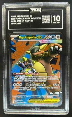 2025 Pokemon Mega Evolution Kangaskhan ex Ultra Rare #164/132 TAG 10 - Image 1
