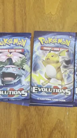 Pokemon XY Evolutions Booster Pack Lot of 3 - Blastoise Venusaur Raichu - Image 2