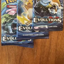 Pokemon XY Evolutions Booster Pack Lot of 3 - Blastoise Venusaur Raichu - Image 4
