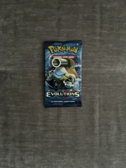 Pokemon TCG XY Evolutions Booster Pack Blastoise Artwork Sealed New - Image 1