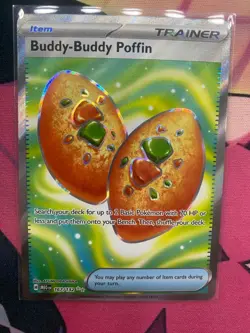 Buddy-Buddy Poffin 167/132 Ultra Rare Mega Evolution Pokemon NM Card - Image 1