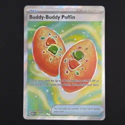 Pokemon TCG Card Buddy-Buddy Poffin 167/132 Me01: Mega Evolution Full Art - NM - Image 1
