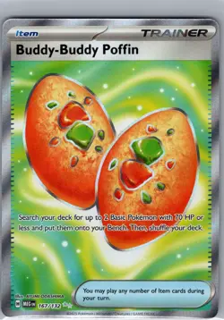 Buddy-Buddy Poffin 167/132 ME01: Mega Evolution - Pokemon Card - NM - Image 1