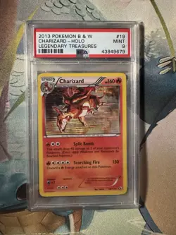 2013 Pokemon B&W #19 Charizard Holo🔥Legendary Treasures PSA 9 Mint! - Image 1