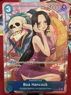 Boa Hancock (Alternate Art) OP13-051 Carrying On His Will Foil One Piece English - Image 1