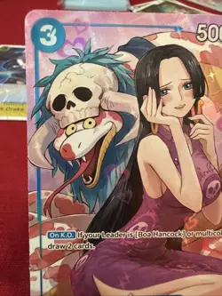 Boa Hancock (Alternate Art) OP13-051 Carrying On His Will Foil One Piece English - Image 2