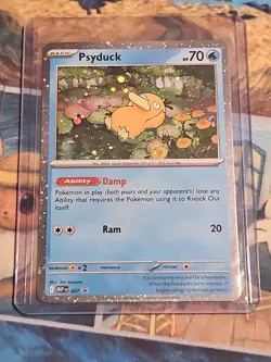 Pokemon TCG Psyduck Mega Evolutions Black Star Promo Card 007 Near Mint - Image 1