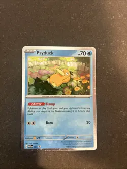 Pokemon TCG Psyduck Mega Evolutions Black Star Promo Card 007 Near Mint - Image 1
