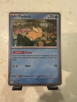 Pokemon TCG Psyduck Mega Evolutions Black Star Promo Card 007 Near Mint - Image 1