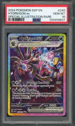 Pokemon PSA 10 Gem Mint Surging Sparks SIR Hydreigon EX 240/191 - Image 1