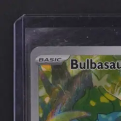 2023 POKEMON SCARLET & VIOLET 151 MEW EN #166/165 BULBASAUR ILLUSTRATION RARE - Image 3