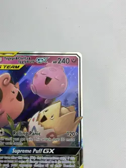 Pokemon TCG Togepi & Cleffa & Igglybuff GX 143/236 Cosmic Eclipse Ultra Rare NM - Image 4