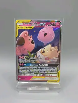 NM Pokemon TCG Tag Team Togepi Cleffa & Igglybuff GX Cosmic Eclipse 143/236 - Image 1