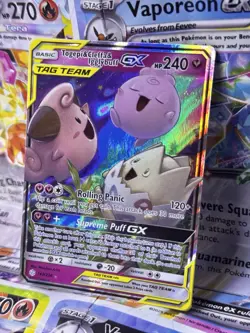 Pokemon Togepi & Cleffa & Igglybuff GX 143/236 NM Cosmic Eclipse Pack Fresh - Image 1