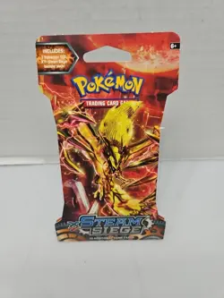 2016 Pokemon XY Steam Siege Sleeved Blister Booster Pack Sealed - Image 1