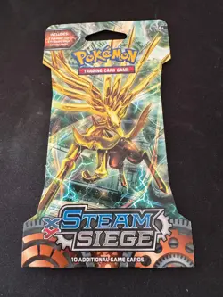POKEMON XY STEAM SIEGE - BLISTER SLEEVED BOOSTER PACK (1x Pack) BRAND NEW - Image 1