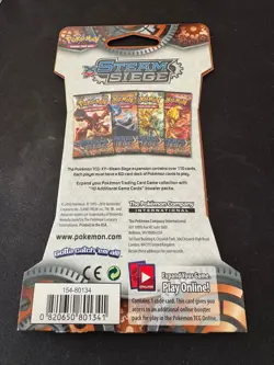 POKEMON XY STEAM SIEGE - BLISTER SLEEVED BOOSTER PACK (1x Pack) BRAND NEW - Image 2