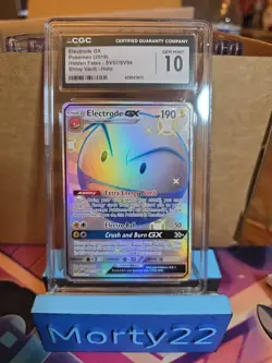 ELECTRODE GX Shiny Vault Holo Hidden Fates #SV57 CGC 10 Pokemon - Image 1