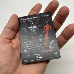 Venom King In Black 0022 Borderless Spider Man MTG Magic The Gathering Card NM - Image 4