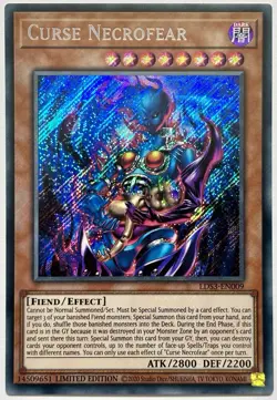 LDS3-EN009 Curse Necrofear - Secret Rare 1st Edition Near Mint YuGiOh Card - Image 1