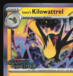 Iono's Kilowattrel - SVP 182 - Journey Together Prerelease Promo Pokemon Card 2 - Image 3