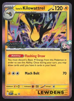 Iono's Kilowattrel - SVP 182 - Journey Together Prerelease Promo Pokemon Card 1 - Image 1