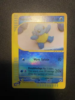 Pokemon TCG Expedition Base Set Squirtle 131/165 Reverse Holo Card 2002 Played - Image 1