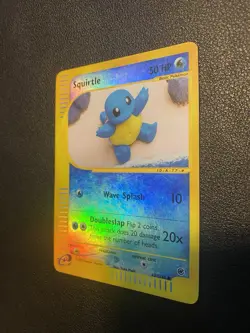 Pokemon TCG Expedition Base Set Squirtle 131/165 Reverse Holo Card 2002 Played - Image 4