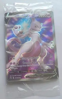 Pokemon Mewtwo V Full Art Promo Foil SWSH229 Sword & Shield Promo Card - Image 1