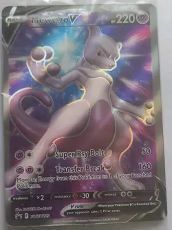 Pokemon Mewtwo V Full Art Promo Foil SWSH229 Sword & Shield Promo Card - Image 2