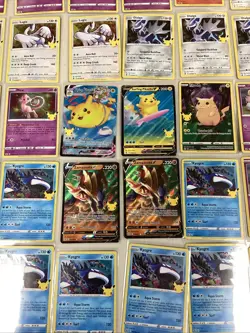 Pokemon TCG Celebrations 48 Card Lot. Flying Pikachu, Surfing Pikachu and more. - Image 2