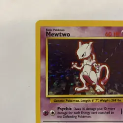 Pokemon Mewtwo TCG Base Set Holo Unlimited Rare Card 10/102 - Image 4
