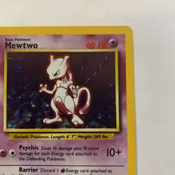 Pokemon Mewtwo TCG Base Set Holo Unlimited Rare Card 10/102 - Image 5