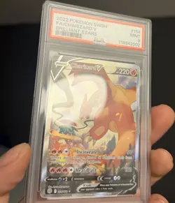 2022 POKEMON SWORD & SHIELD BRILLIANT STARS #154 FULL ART/CHARIZARD V PSA 9 - Image 4
